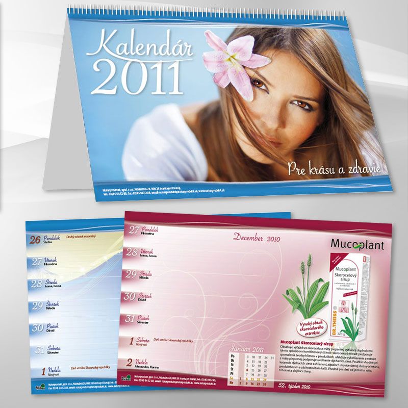 Stolní kalendář Naturprodukt 2014